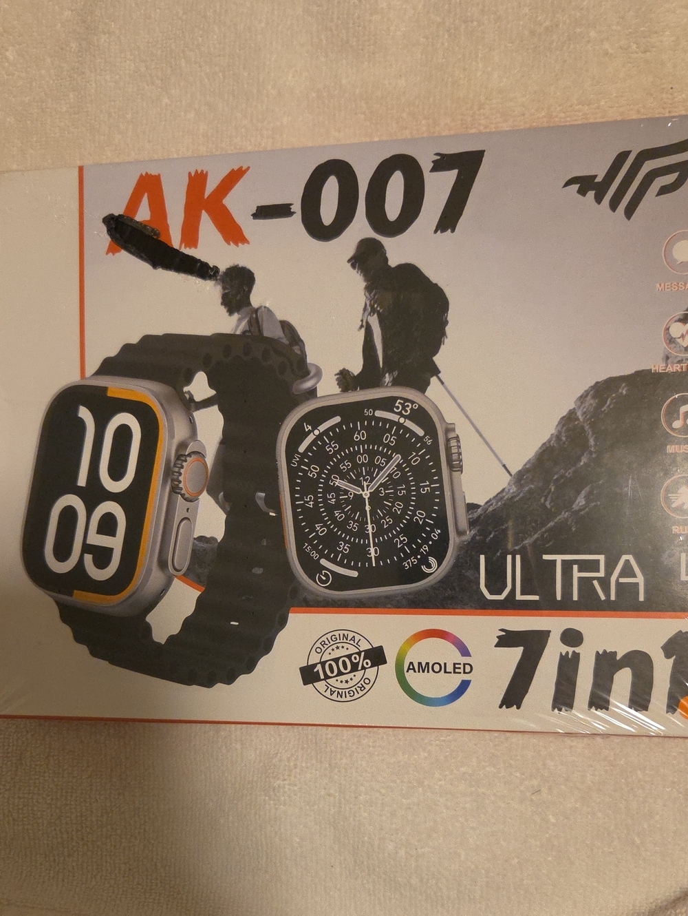 AK-007 Ultra Series Smartwatch Case - Black